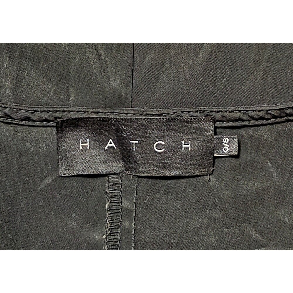 HATCH Black Slouch Dress One Size Maternity Pregnancy V Neck Short Sleeve - Picture 3 of 8